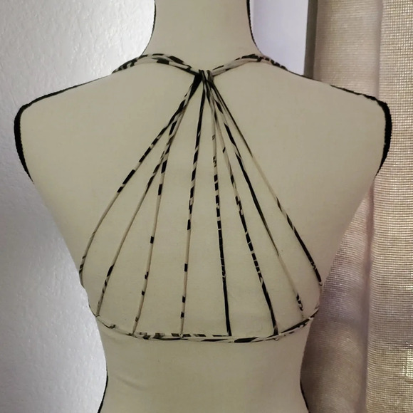 Mikoh Banyans Multi String Bikini Swim Top In Palm Leaf M - Picture 4 of 9